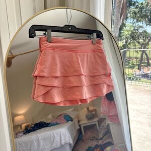 Athleta Girl tiered coral skirt